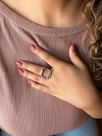 Anillo Electra Plateado