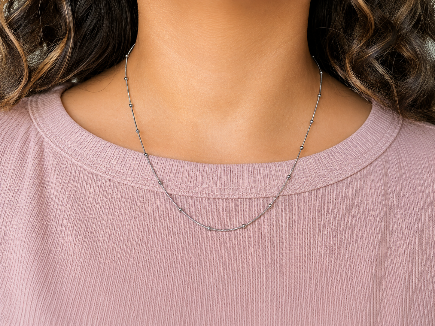 Collar Plateado Alcyone