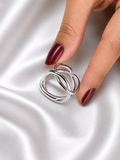 Anillo Electra Plateado