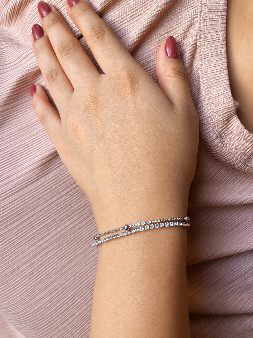 Pulsera Capella plateada